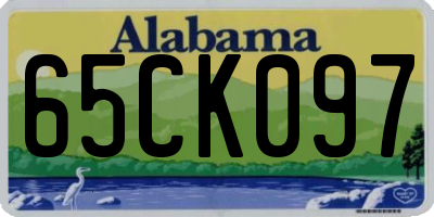 AL license plate 65CK097