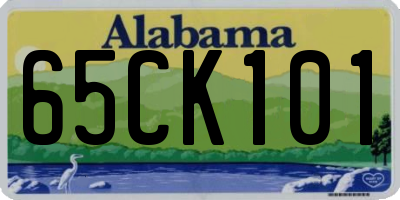 AL license plate 65CK101