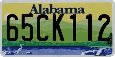 AL license plate 65CK112