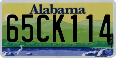 AL license plate 65CK114