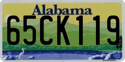 AL license plate 65CK119