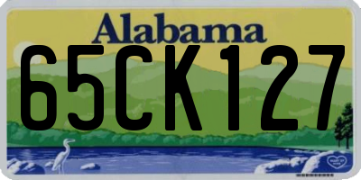 AL license plate 65CK127