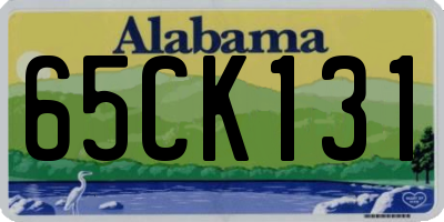 AL license plate 65CK131