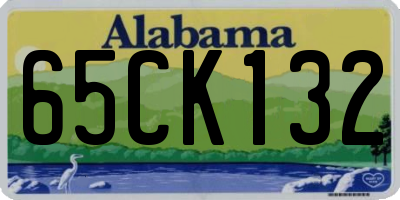 AL license plate 65CK132