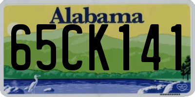 AL license plate 65CK141