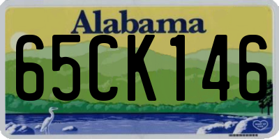 AL license plate 65CK146