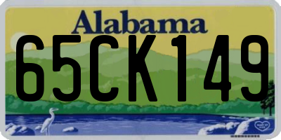 AL license plate 65CK149