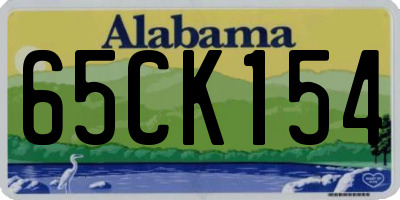 AL license plate 65CK154