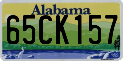 AL license plate 65CK157