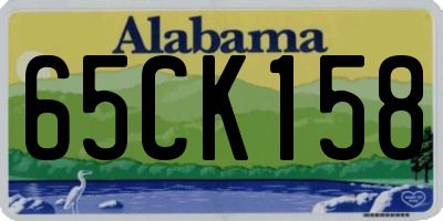 AL license plate 65CK158