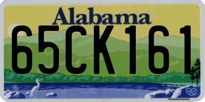 AL license plate 65CK161