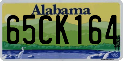 AL license plate 65CK164