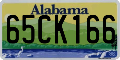 AL license plate 65CK166
