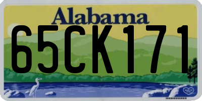 AL license plate 65CK171