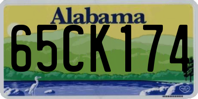 AL license plate 65CK174