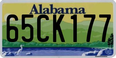 AL license plate 65CK177