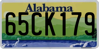 AL license plate 65CK179