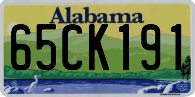 AL license plate 65CK191