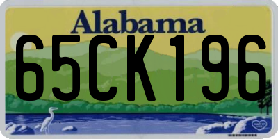 AL license plate 65CK196
