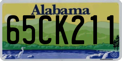 AL license plate 65CK211