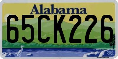AL license plate 65CK226