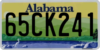 AL license plate 65CK241