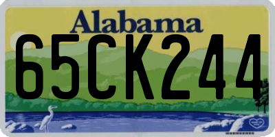 AL license plate 65CK244
