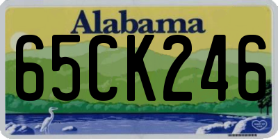 AL license plate 65CK246