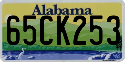AL license plate 65CK253