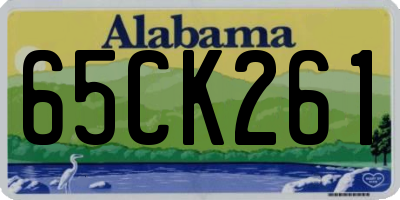 AL license plate 65CK261