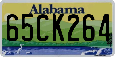 AL license plate 65CK264
