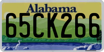 AL license plate 65CK266