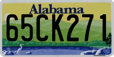 AL license plate 65CK271