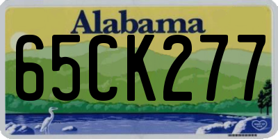 AL license plate 65CK277