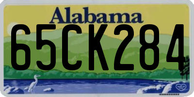 AL license plate 65CK284