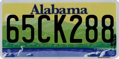 AL license plate 65CK288