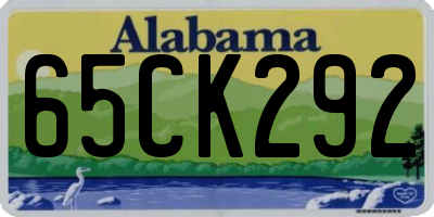 AL license plate 65CK292