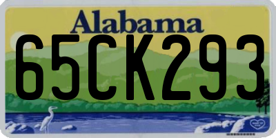 AL license plate 65CK293