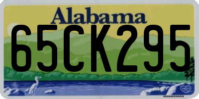 AL license plate 65CK295