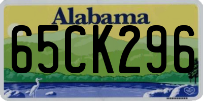 AL license plate 65CK296