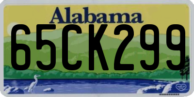 AL license plate 65CK299