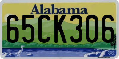 AL license plate 65CK306