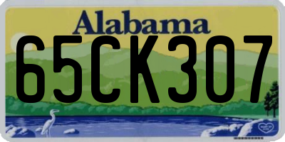 AL license plate 65CK307