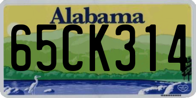 AL license plate 65CK314