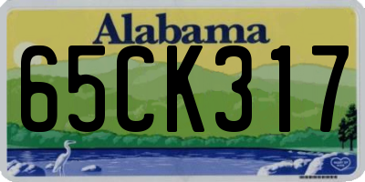 AL license plate 65CK317