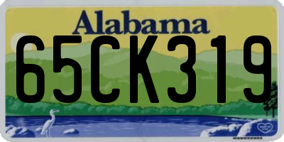 AL license plate 65CK319