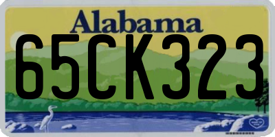 AL license plate 65CK323