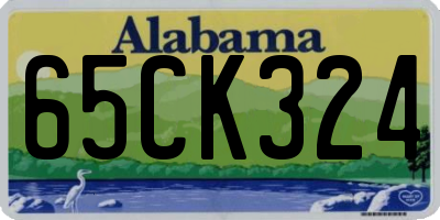 AL license plate 65CK324