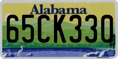 AL license plate 65CK330