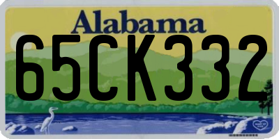 AL license plate 65CK332